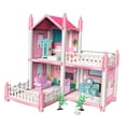 thumbnail image 1 of Kit de completamente amueblado, juego de simulación de bricolaje, juguetes de construcción con luces, juguete artesanal para niño Estilo C, 1 of 10