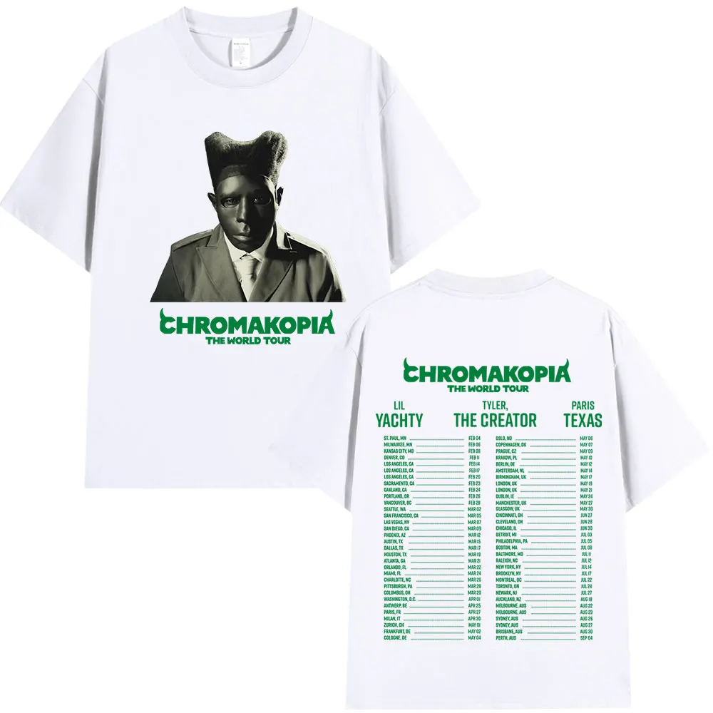 Tyler The Creator Chromakopia World Tour T Shirt Fashion Hip Hop T