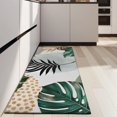 thumbnail image 4 of Green Boho Plant Pattern Kitchen Rug Mat,Kitchen Runner Rugs Non Skid Washable,Decorative Kitchen Floor Mats for Kitchen,Sink,Laundry,17"X47", 4 of 5