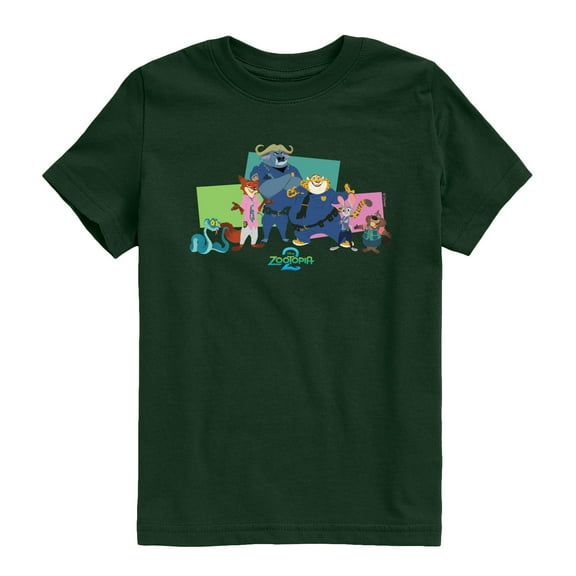 Zootopia 2 - Nick, Judy, And Friends - Youth Short Sleeve Graphic T-Shirt