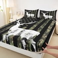 thumbnail image 3 of Castle Fairy Jungle Deer Twin Sheet Sets for Boys Girls,Abstract Camouflage Bedding, 3 of 7