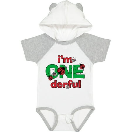 

Inktastic ONEderful Ladybug 1st Birthday Gift Baby Girl Bodysuit