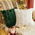 thumbnail image 4 of Sanmadrola Christmas Tree Decorative Throw Pillow Covers Set of 2, 18"x18" Soft Fluffy Pillowcases for Home Décor, Boho Pillow Covers Winter Holiday Cushion Cases for Sofa Couch Bedroom Living Room, 4 of 7