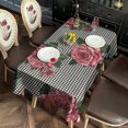 thumbnail image 6 of Pioneer Flower Floral Print Pattern Rectangle Tablecloth 60"x120",Waterproof Polyester Rectangle Table Cloth, Wipeable Spillproof Polyester Tablecloth for Dining, Camping, Indoor and Outdoor, 6 of 6