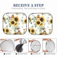 thumbnail image 6 of Haiem Sunflowers Leaves And Birds Windshield Sun Shade: Universal Foldable 2-Piece Car Front Window Sunshade - Blocks Uv Rays, And Reduces Heat,Essential Car Accessory Small, 6 of 7