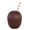 Coffee, variant on Rhewides Coconut Drink Cups Tropical Party PE Cups Supplies for Luau Party Beach Theme Party (with Straw)