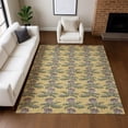 thumbnail image 6 of Addison Rugs Chantille Indoor/Outdoor Transitional Floral Gold Machine Washable Rectangle Rug, 10' x 14', 6 of 8