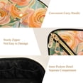 thumbnail image 5 of FORMRS Makeup Bag Travel Cosmetic Organizer for Women Fold Flat Zipper Pouch with Handle, Abstract Floral Art, 5 of 8