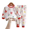 thumbnail image 4 of Traje de algodón de otoño para niños, cuello redondo, ropa interior de manga larga para niñas, ropa de otoño, pantalones, pijamas, ropa para el hogar, 4 of 5