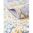 thumbnail image 5 of Unique Loom Budapest Collection Area Rug - Matthias (3' 7" Round Gray/Gold), 5 of 9