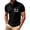 Black, variant on Mens Short Sleeve Polo Shirts Lightweight Comfortable Button Down Polo Tops Stylish Stretch Thin T-Shirt Mens Daily Wear Grey Size XXL