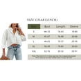 thumbnail image 2 of Sherrylily Womens Button Down Cropped Crop Tops Lapel Shirt with Chest Pocket, 2 of 5
