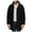 Black, variant on QHFBli Breathable Mens Trench Coat Men's Medium Length Anorak Coat Jacket Windproof Outdoor with Hood for Black XL