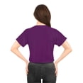 thumbnail image 4 of Cat crop tee text portrait made using Meow word for cat lovers gift, 4 of 4