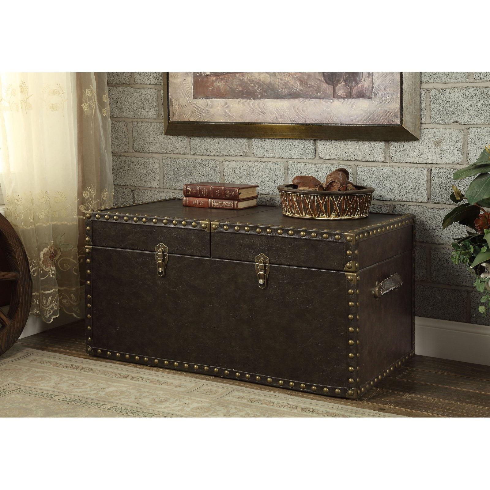 Furniture of America Sparrow Storage Trunk