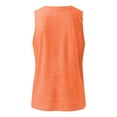thumbnail image 5 of WTXUE Tank Tops Sleeveless, Scoop Neck Cotton Summer Pleated Tank for Women 2024 Loose V Neck Flowy Solid | Casual for Women Orange XL, 5 of 5