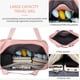 thumbnail image 3 of Bolsa de viaje con ruedas VOOWO ampliable con ruedas, 58 L, color rosa, 3 of 7