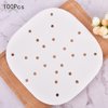 100Sheets Air Fryer Liners Perforated Baking Paper Pans Non-Stick Steaming Paper