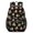 Beagle and Floral Black Pattern, variant on Dog Paw Print Beige Pattern 17" Waterproof Oxford School Backpacks for Teens, S-Shape Padded Straps, for School, Travel, Hiking, Camping
