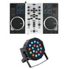 Hercules DJControl Air S USB DJ Controller w/Mixer+Pads+(2) Jog Wheels+Rockpar