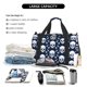 thumbnail image 5 of Balery white arrow Skull Bolsa de Gimnasio para Mujeres, Bolsa de Viaje con Bolsillo Húmedo, Bolsa de Fin de Semana para Mujeres, Bolsa de Viaje Resistente al Agua, 5 of 7