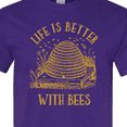 thumbnail image 4 of Inktastic Life's Better with Bees T-Shirt, 4 of 5