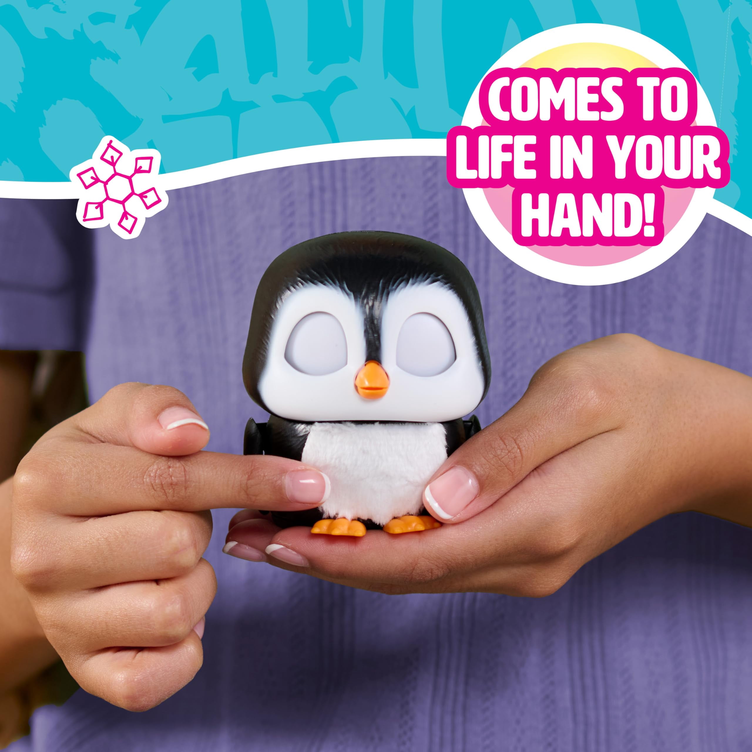 Peluche Shivers le pingouin de FurReal, jouet interactif mesurant 9 cm de haut, jouets pour enfants de 4 ans et plus par Just Play