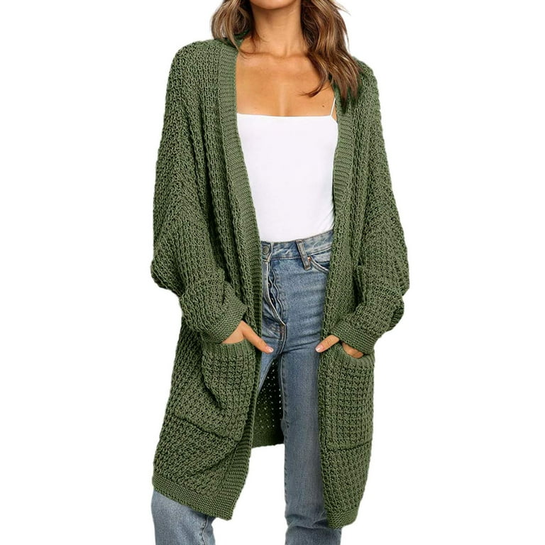 adviicd Jacket Cardigan Coat Womens Long Sleeve Open Knit Boho
