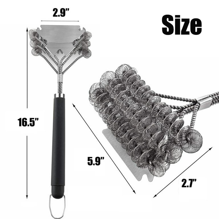 Long-handled Y-shaped Grill Cleaning Brush - Perfect For Outdoor Bbqs For  Hotel/commercial - Temu