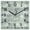 Gray Green, variant on Vintage Green Wooden Wall Clock Silent Non Ticking, Modern Abstract Art Oil Painting Square Wall Clocks Battery Operated, Decor Clock for Home Office, Living Room, Kitchen, 12 Inch