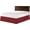 Burgundy Solid, variant on BEDDING BEGS King Size Pleated Bed Skirt-100% Microfiber, Stylish Box Pleated Design, 16 Inch Tailored Drop, Luxurious & Ultra Soft Bedskirt-Ivory Solid