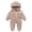 Coffee, variant on Newborn Baby Girls Boys Cute Bear Fleece Footie Bunting Snowsuit Toddler Infant Hooded Plush Footed Jumpsuit Romper Winter Fall Warm Coat Outfits