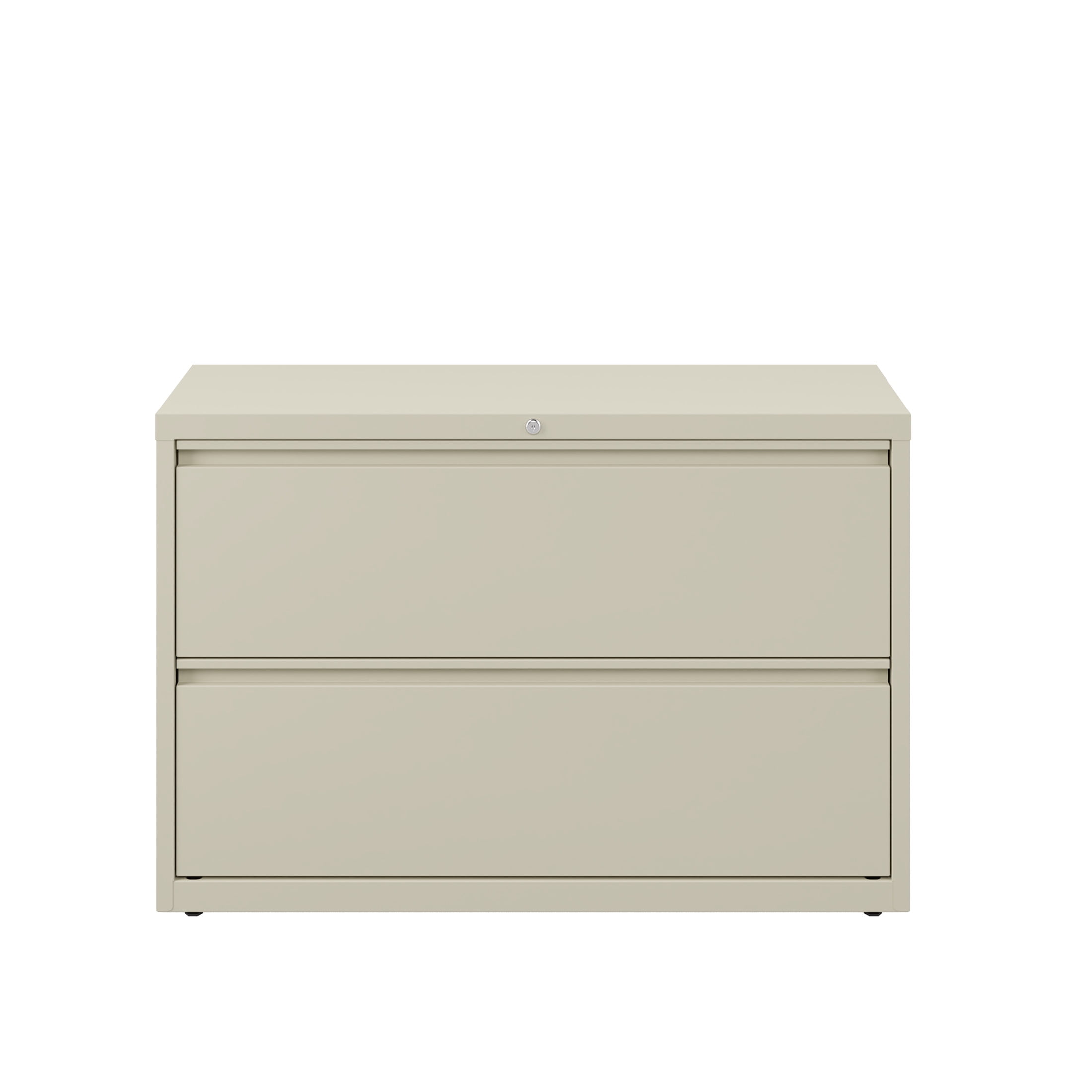 Hirsh 42 Inch Wide 2 Drawer Metal Lateral File Cabinet for Home and Office, Holds Letter, Legal and A4 Hanging Folders, Putty