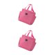 thumbnail image 1 of sweethay Bolsa de almuerzo aislada, impermeable, de gran capacidad, reutilizable, almacenamiento térmico para cena, Camping, Picnic, Rosa 2piezas, 1 of 6