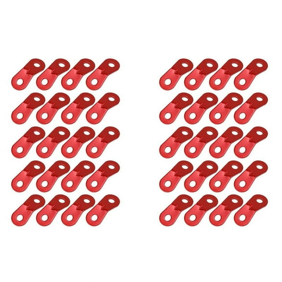 40PCS Aluminum Alloy Rope Tensioner Tent Guyline Cord Adjuster Dual Holes Wind Rope Tent Buckle Ultralight Tent Stakes