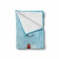 thumbnail image 2 of Cartoon Soft Flannel Fleece Throw Blanket, Themed Balloons Clouds and Stars on the Hills Style Design, Cozy Plush for Indoor and Outdoor Use, 50" x 60", Multicolor, by Ambesonne, 2 of 6