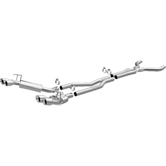 MagnaFlow 13 Chevy Camaro V8 6.2L S/C Quad Split Rear Exit Cat Back Perf Exhaust Fits select: 2013-2015 CHEVROLET CAMARO ZL1