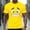 Yellow, variant on Men's Funny Elderly T-shirt Short Sleeved T-shirt Round Neck Shirt Casual Daily Street Top Men's Top