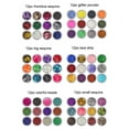 Musatteng It Nail Stickers 72 Colors Spangle Glitter Nail Art Paillette