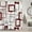 Red, variant on Pink Shower Curtain Black and White Shower Curtains for Bathroom Fabric Grey Shower Curtain Geometric Bath Curtains Decorative Gray Shower Curtain Set with Hooks Water Repellent, 72x72, Pink