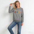 thumbnail image 6 of Autism Awareness Shirt Long Sleeves Pullover Sweatshirt for Women Grey L, 6 of 7