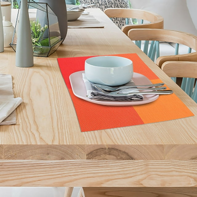 LSLJS Dining Table Placemats Placemats Easy To Clean Wipeable Washable Modern Outdoor Placemats Kitchen Dining Table Interior Valentine Decorations, Place Mats