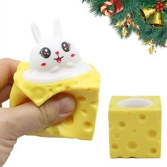 Apmemiss Clearance Squeeze Toys Squishes Carrot Rabbit Fidget Toys Pop Up Squishy Rabbit in Carrot Stress Relief for Kids & Adult Tricky Funny Novelty Toy Easter Gift