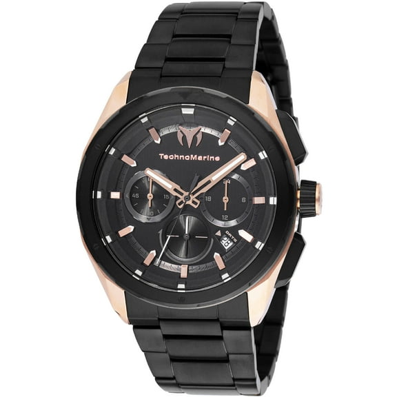 Technomarine TM-318092 Men's Ocean Nomad Chrono Black Steel Watch