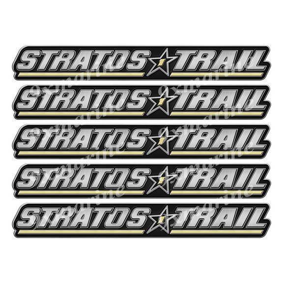 5 Stratos Boat Stickers "3D Vinyl Replica" of original