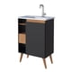 thumbnail image 4 of Mueble de Baño tipo Gabinete con pies Madik Color Negro con Lavabo 102458, 4 of 6