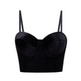 thumbnail image 1 of Gibobby Corsé exterior de chaleco pequeño con sentido de encaje de moda sexy para mujer(Negro,CH), 1 of 3