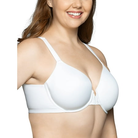 Vanity Fair Women's Front Closure Bra with No-Poke Underwire (34B-44DDD), Full Figure-White