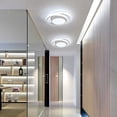 thumbnail image 2 of Lámpara de techo LED redonda de 32 W, moderna, ideal para pasillo, dormitorio, baño, cocina y salón, blanco frío, 27 cm de largo., 2 of 5