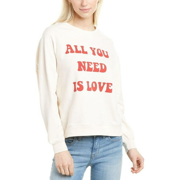 Wildfox All You Need is Love Sommers Sweatshirt Vanilla ( S )